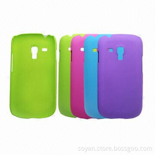 PC Hard Cases/Mobile Phone Plastic Cases for Galaxy S3 Mini, Different Colors, with Rubber Coating